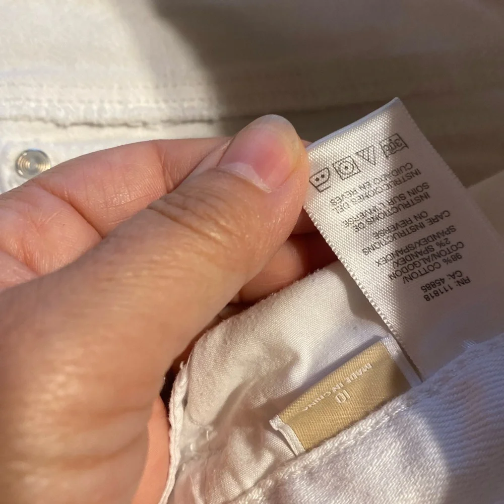 Michael Kors White Boot Cut Jeans